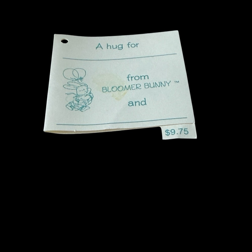 Vtg NOS American Greetings Bloomer Bunny Rabbit Easter 12"‎ Plush Multicolored - Picture 7 of 7
